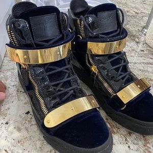 Midnight blue guiseppe zanotti sneakers